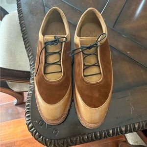 Majardome Men’s Brown & Tan Lace-Up Shoes (NEW)